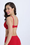 Zivame Beautiful Basic Padded Regular Wired 3/4th Coverage Tshirt Bra - Jalapeno Red — thumbnail 3
